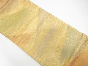 山並に箔散らし模様織り出し　袋帯